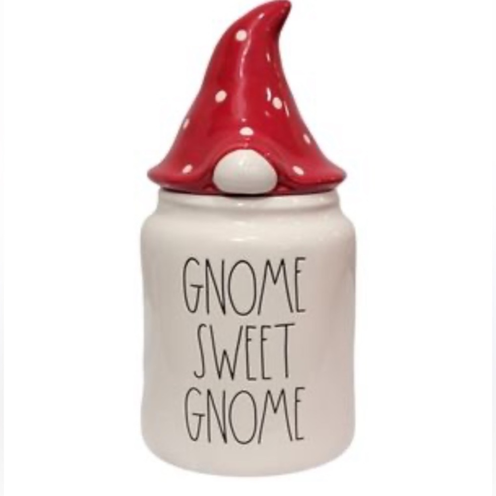 NWOT Rae Dunn Gnome Sweet Gnome Container With Lid